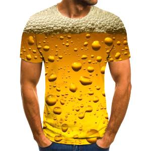 Beer 3D Printed T Shirt