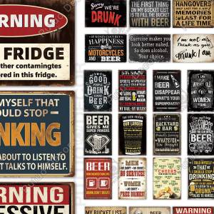 Decor Drink Vintage Metal Signs