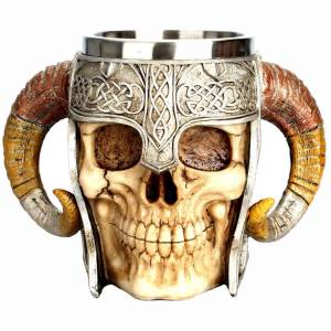 Stainless Steel Skull Beer Mug