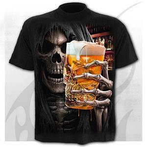 Beer Skull O-Neck T-Shirt