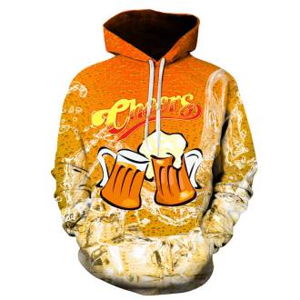 Sweatshirt Beer 3D Printed