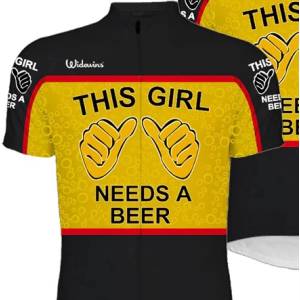 Cycling Beer Jersey Girl