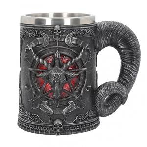 Baphomet Pentagram Horn Beer Mug