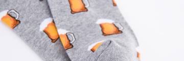 Men's Socks with Beer Mug